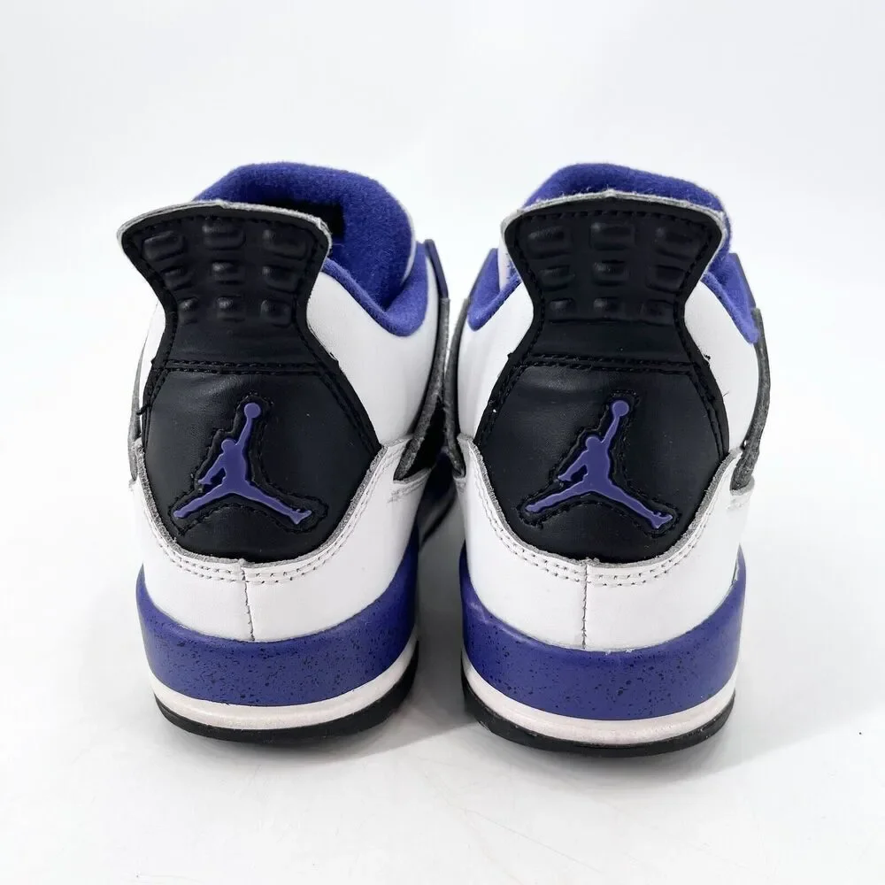 Nike Air Jordan 4 Retro GS Ultraviolet Neutral Gray White Sneakers